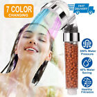 Ionic Handheld Shower Head,7 Color LED Showerheads High Pressure with Filtration