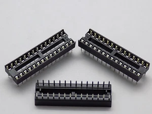 10x 28 Pins Narrow IC Sockets Adapter Solder Type DIP-28 - Picture 1 of 3