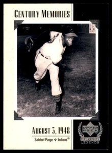 1999 Upper Deck Century Legends #121 Schulranzen Paige Century Memories - Bild 1 von 2