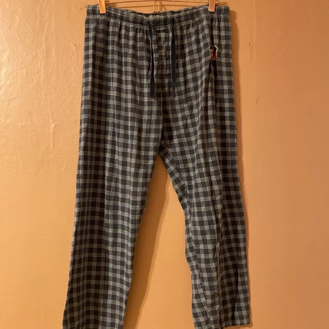 NFL Cincinnati Bengals Pajamas Pants Sleepwear Gray Stripe Elastic Waist Sz L Cover