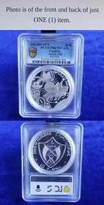 UAE FUJAIRAH 10 RIYALS 1969 APOLLO XIII SPACE SILVER PCGS PR67DCAM  - Picture 1 of 1