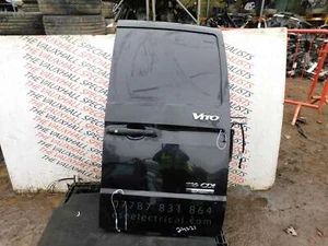 MERCEDES BENZ VITO 03-14 DRIVER REAR O/S/R TAILGATE DOOR BLACK *DENTS +SCRATHCES - Picture 1 of 9