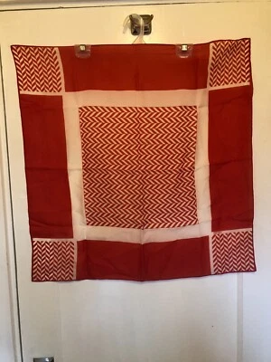 Robinson Golluber Bufanda Cuadrada 26 x 26 Espiga Roja y Blanca Foto 1 de 4