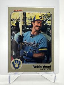 1983 Fleer Robin Yount Baseball Card #51 NM-MT FREE SHIPPING