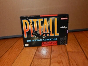 Super Nintendo Pitfall- The Mayan Adventure in Box - Picture 1 of 9