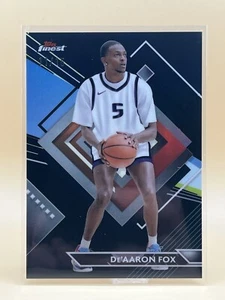 2023-24 Topps Finest De'Aaron Fox #242 - Rare Black 11/15 - Sacramento Kings - Imagen 1 de 3