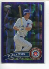 2011 Topps Chrome Purple Refractor Tyler Colvin #131 Chicago Cubs 258/499