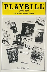 Larry Kert Memorial Program / Playbill - 1991 - Winter Garden - Stephen Sondheim - Picture 1 of 11