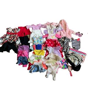Lot Of Mixed Pieces Of Misc. Doll Clothes In Various Sizes *No American Girl*