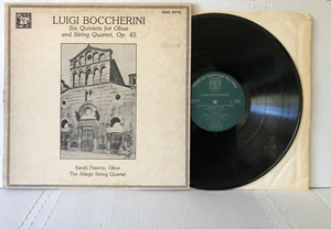 Boccherini SIX QUINTETS FOR OBOE & STRING OP 45 1981 Musical Heritage VG/NM - Picture 1 of 5