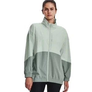 NEU Under Armour Damen Loose Fit Jacke Gr. Medium Windbreaker Full Zipper - Bild 1 von 16