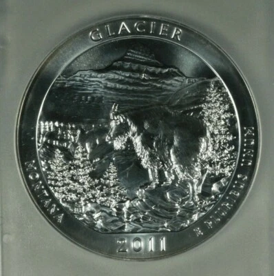 2011 ATB 5oz Glacier 25c. PCGS MS69DMPL F.S.  - Image 1 of 4