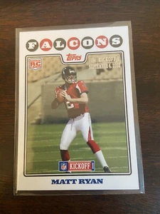 2008 Topps #331 Silver Holofoil NFL Kickoff /1349 Matt Ryan Rookie Card Falcons - Picture 1 of 2