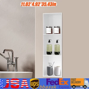 Estante de almacenamiento de ducha empotrado, estante de baño, estante organizador de acero inoxidable - Imagen 1 de 13