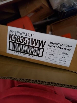 KENSINGTON MAGPRO 13.3''(16:9) LAPTOP PRIVACY SCREEN W/MAGNETIC STRIP K58351WW - Image 1 of 2