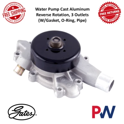 Bomba de agua Gates rotación inversa aluminio para Jeep Grand Cherokee, Dodge Dakota Foto 1 de 4