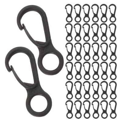  400 Pcs Tent Accessories Plastic Lobster Clasp Carabiner Clip Snap Hooks - Image 1 of 4