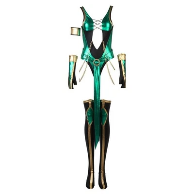 Disfraz CosplayDiy para mujer para juego Mortal Kombat X Jade Cosplay XL Foto 1 de 4