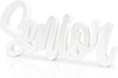 Letrero Senior 2026 Madera Blanco Graduación Foto Accesorios Graduación Decoraciones Clase Foto 1 de 4