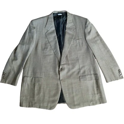 Battagalia Beverly Hills By Brioni Abrigo Deportivo Chaqueta Traje Estampado a Cuadros Lana Foto 1 de 4