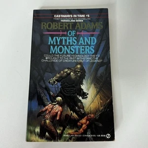 Of Myths And Monsters By Robert Adams 1988 PB Book 1st Printing Castaways Time 5 - Picture 1 of 3