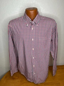 Camisa Para Hombres Brooks Brothers Sin Hierro L/S Botón Frontal Mediana M - Algodón - Cuadros - Imagen 1 de 4