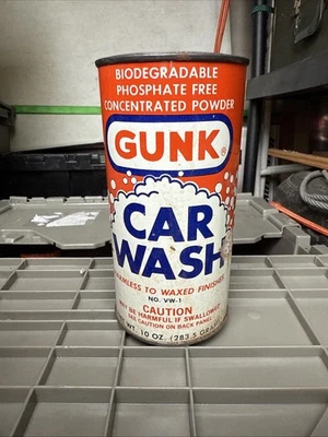 Concentrado de lavagem vintage GUNK 10 oz lacrado novo estoque antigo - Imagem 1 de 4