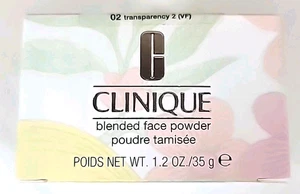Clinique Blended Face Powder Transparency 02 All Skin Types 1.2 oz - Picture 1 of 6