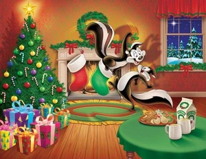 Pepe Le Pew Weihnachts Cartoons 5x7 Fotodruck - Bild 1 von 1