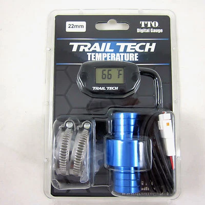 Trail Tech TTO Temperature Meter Digital Gauge 22mm In-Line Hose Sensor 742-EH2 - Image 1 of 4
