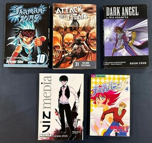 LOT Japanese Manga Books Kia Asamiya Lisaka Yukako Sui Ishida SHAMAN KING - Picture 1 of 2