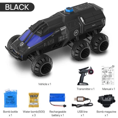 Q118 RC Car 6WD 2.4G Liftable Turret Mars Detecting Car for Sandy Grassland - Image 1 of 4