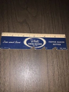 White Sewing Machines 6 inch ruler Hem Gauge Vintage - Picture 1 of 5