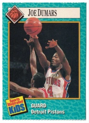 1989 Sports Illustrated for Kids Series 1 #91 Joe Dumars Detroit Pistons NM - Image 1 of 2
