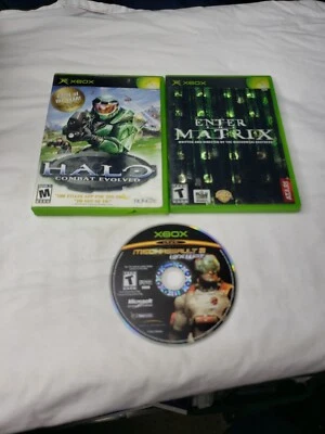 Lot Xbox Games: Halo Combat Evolved, Enter The Matrix, MechAssult 2 Lone Wolf - Image 1 of 4