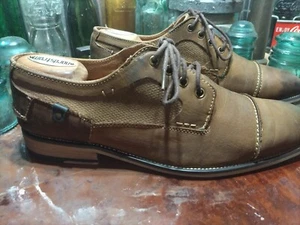 Men's Steve Madden Oxford Size 9B Leather dress shoes Jagwar lightly used NICE - Picture 1 of 17