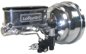 POWER BRAKE BOOSTER & WILWOOD POLISHED MASTER CYLINDER & VALVE,FITS JEEP CJ5,CJ7 - Bild 1 von 4
