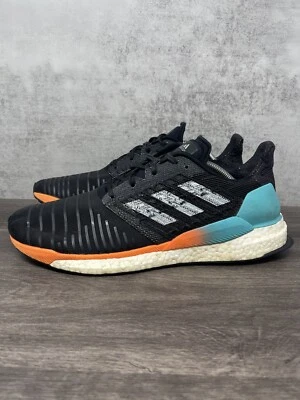 Adidas Solar Boost Mens Size 11 Running Shoe CQ3168 Black Blue Orange Athletic - Image 1 of 4