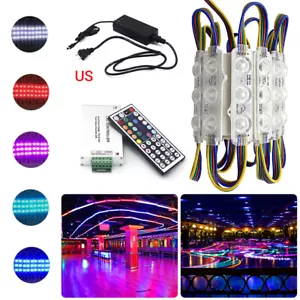 Super Bright IP65 Waterproof 5050 SMD RGBLED Module Light DIY Sign Lamp DC 12V - Picture 1 of 36