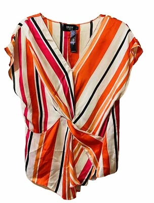 Винтажная женская рубашка диско конца 70 «S -80» шелковистый размер большой новый с Ярлыками - Изображение 1 из 4