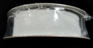 Ribbon #41 New Vintage Home Sweet Home White Organza Craft 3 yds Width 7/8" - Picture 1 of 2