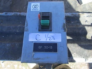 Used Westinghouse Manual Motor Starter B100 30 Size M-1, 3ph 3p, Fair Cond. - Picture 1 of 4