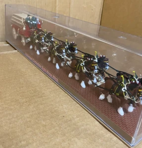 1995 ERTL Budweiser Clydesdale Eight Horse Hitch Mechanical Bank - Picture 1 of 12