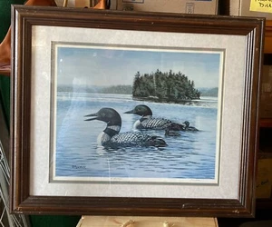 RICHARD DE WOLFE SIGNATUR KUNSTDRUCK 1000 INSELN SIGNIERT FAMILIENAUSFLUG LOONS - Bild 1 von 14