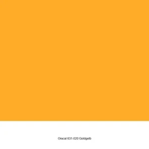 3,56 €/m² Oracal 631-020 Goldgelb Matt Plotterfolie Möbelfolie 1,26 x 1 m - Bild 1 von 2