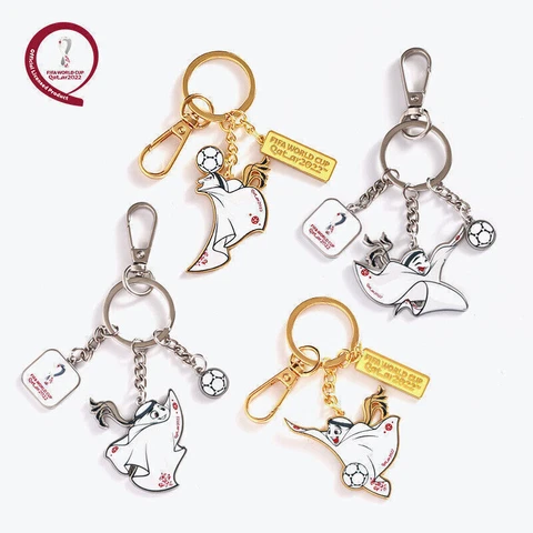 FIFA World Cup Qatar 2022 Official Authentic Mascot la'eeb keychain Souvenir us Cover