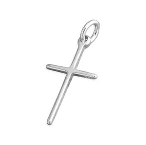 Thin Plain Cross Sterling Silver 925 Hallmarked All Chain Lengths Brand New - Picture 1 of 3