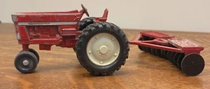 Vintage 1960s ERTL International 656 Red Tractor & Wagon Die Cast Farmall - Picture 1 of 7