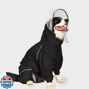 Dog Raincoat for Medium Large Dogs,rain Jacket Coat, Full Leg Coverage Waterp - Picture 1 of 5