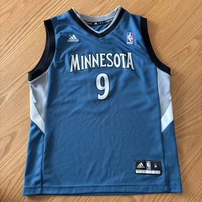 Vintage Adidas Minnesota Timberwolves Ricky Rubio Jersey Kids Youth Medium - Image 1 of 4